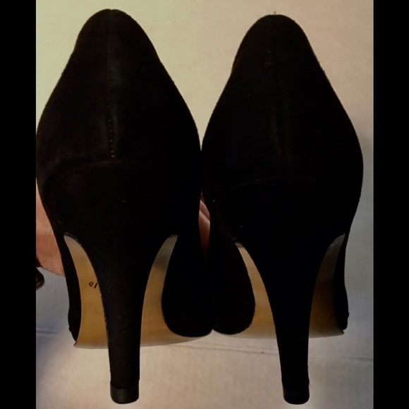 Peter Kaiser Black Suede Embellished Open Toe Heel - Picture 7 of 7